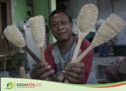 Kreatif! Warga Desa Denanyar Jombang Sulap Gambas Kering Jadi Peralatan Mandi Bernilai Jual TInggi
