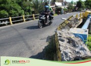 Waspada! Sayap Jembatan Selorejo, Mojowarno Jombang Ambruk