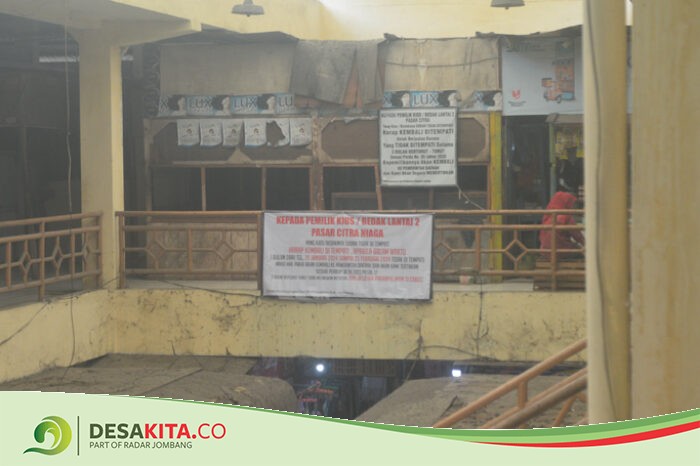 Kondisinya Sepi! Hak Pakai Kios Pasar Citra Niaga Jombang Terancam Dicabut Pemerintah Jika Pedagang Enggan Tempati Lantai 2