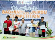 Diikuti 100 Peserta Jenjang SMA Sederajat Se-Jawa Timur, Unipdu Jombang Sukses Gelar Badminton Unipdu Competition