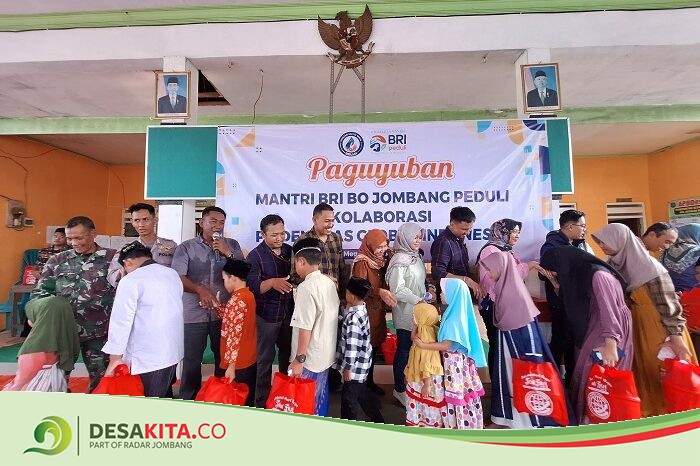 Peduli Sesama, Paguyuban Mantri BRI Jombang Gelar Santunan Anak Yatim di Desa Turipinggi Megaluh