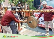 Sambut HUT Kemerdekaan RI, Kelurahan Jombatan Adakan Kirab Gunungan Bumi