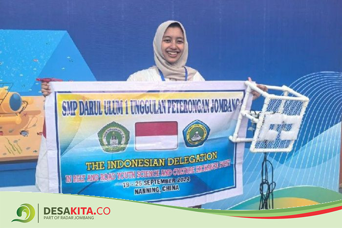 Keren! Shalaisya Nabila Sharazade, Siswi SMP Darul Ulum 1 Unggulan Peterongan Jombang Jadi Delegasi Indonesia Bidang STEM di China