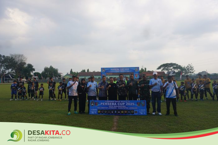 Jaring Bibit Unggul, Pemdes Banjardowo Jombang Geliatkan Olahraga lewat Turnamen Sepak Bola