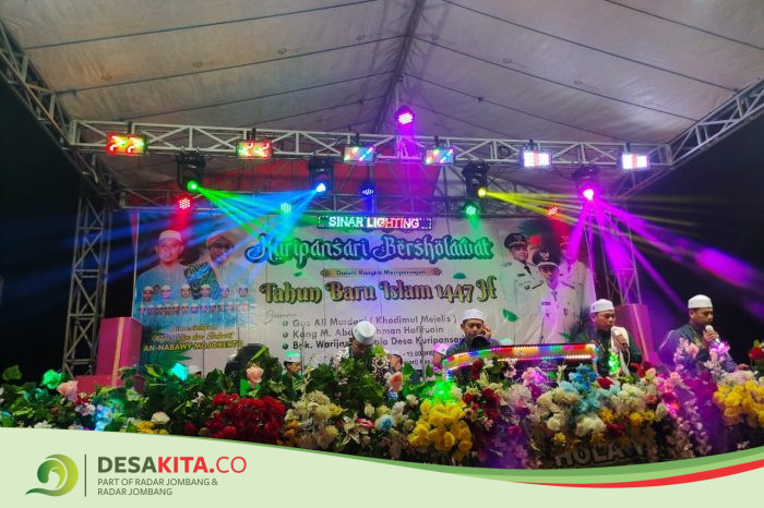 Desa Kuripansari, Kecamatan Pacet Jaga Kerukunan Warga melalui Sholawat Bersama