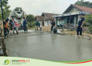 Kolaborasi dengan Dewan, Desa Temon, Kecamatan Trowulan, Betonisasi Jalan Lingkungan untuk Dongkrak Perekonomian Warga