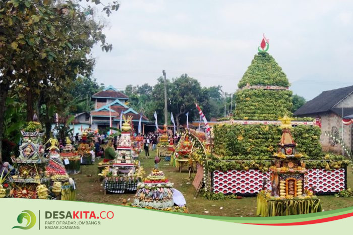 Potensi Pisang Melimpah Ruah, Warga Desa Sumberjo Wonosalam Jombang Adakan Syukuran Gedang