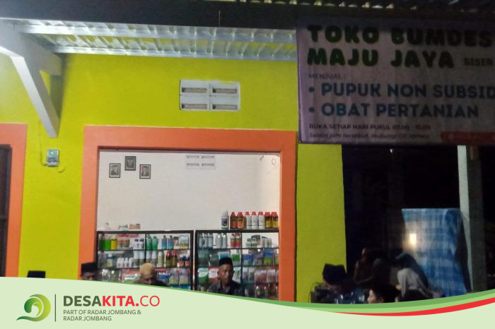Upaya Perkuat Ekonomi Desa, BUMDes Maju Jaya Siser Launching Toko Pupuk dan Obat Pertanian