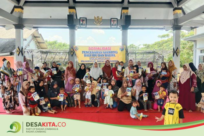 Desa Ngrowo, Kecamatan Bangsal, Gelar Edukasi Pernikahan hingga Pencegahan Stunting