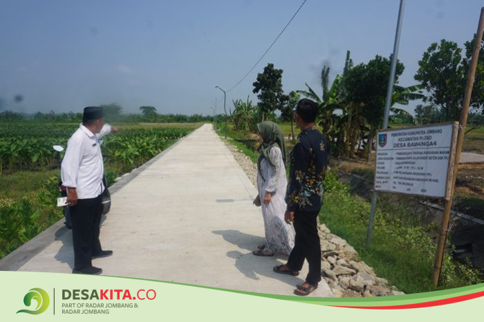 Genjot Pembangunan Infrastruktur Desa, Pemdes Bawangan, Kecamatan Ploso Jombang Tunjang Mobilitas Warga
