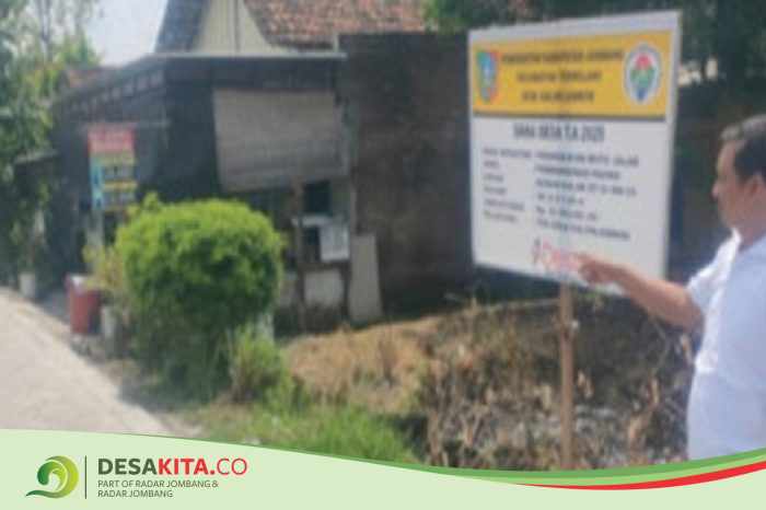 Desa Kalikejambon Jombang Genjot Pembangunan Jalan Lingkungan, Proyek Pavingisasi Rampung di Dua Dusun Ini
