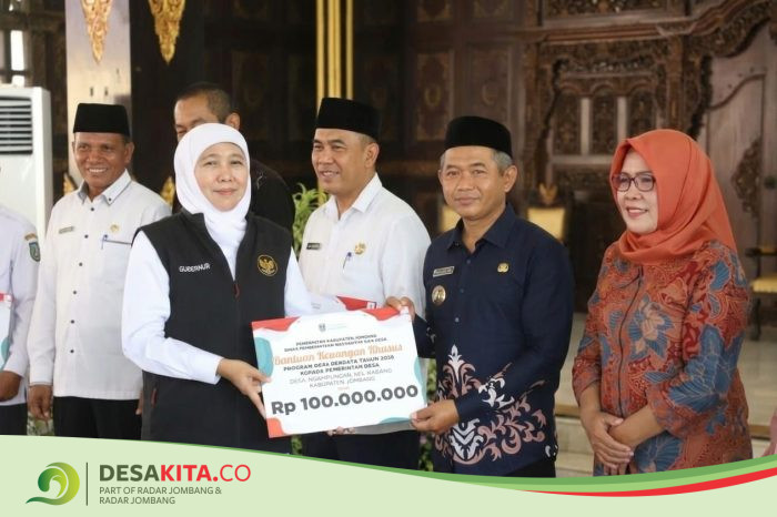 BUMDes Berprestasi, Desa Ngampungan Jombang Raih Bantuan Rp 100 Juta
