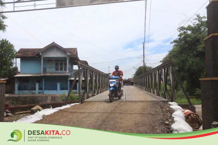 Desa Wonodadi, Kecamatan Kutorejo Jembatan Darurat Tersambung, Dukung Aksesibilitas Warga