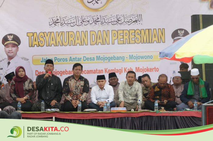 Desa Mojogebang, Kecamatan Kemlagi Apresiasi Pembangunan Jalan Antardesa dan Akses Sekolah