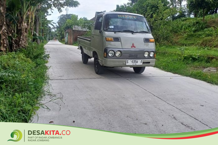 Desa Tunggalpager, Kecamatan Pungging Jalan Lingkungan Dibangun, Akses Warga Kian Lancar