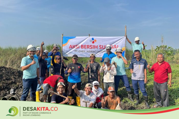 Perkuat Sinergitas, PT CJI bersama Warga Jatigedong Gelar Aksi Bersih Sungai Bancang
