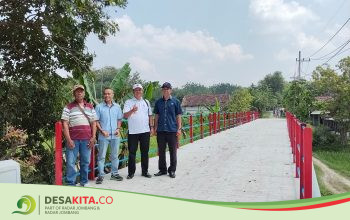 Dukung Akses Warga, Pemdes Jiporapah, Jombang Apresiasi Pembangunan Jembatan 40 Meter di Kedungdendeng