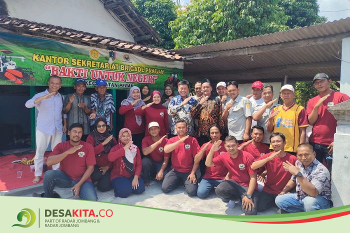 Dukung Program Ketahanan Pangan Nasional, Desa Sumberagung, Kecamatan Perak Bentuk Brigade Pangan