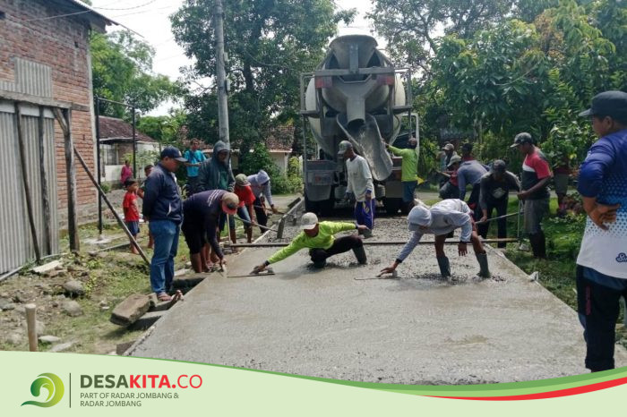 Pemdes Kampungbaru Jombang Tuntaskan Proyek Jalan, Akses Warga Kini Lebih Aman dan Lancar
