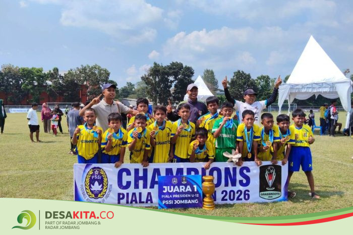 Pesawat FC Juara Piala Presiden 2026, Wakili Jombang ke Tingkat Provinsi dan Nasional