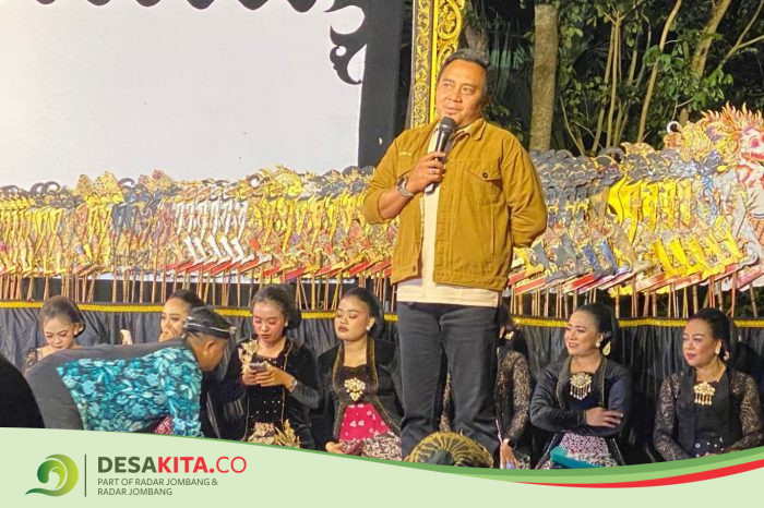 Meriahkan Tradisi Sedekah Dusun, Desa Galengdowo, Kecamatan Wonosalam Jombang Gelar Pagelaran Wayang Kulit