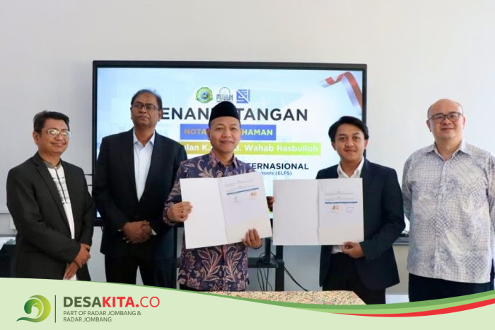MAUWH Tambakberas Jombang Teken MoU Program ELFS, Siap Cetak Siswa Berdaya Saing Global