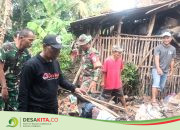 Desa Wringinrejo, Kecamatan Sooko Gotong Royong Bantu Warga Terdampak Bencana