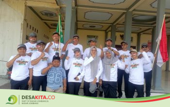 Meriah! Desa Tugusumberjo, Kecamatan Peterongan Jadi Tuan Rumah Pemberangkatan Gerak Jalan Kecamatan Peterongan