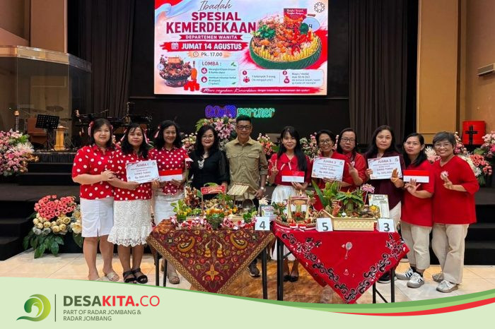 Semarak Kemerdekaan, GPdI House of Prayer Sawahan Jombang Adu Kreativitas Empon-Empon