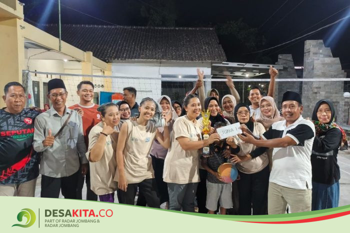 Sambut Hari Jadi ke-620, Desa Podoroto, Kecamatan Kesamben Gelar Turnamen Bola Voli Antar-RW