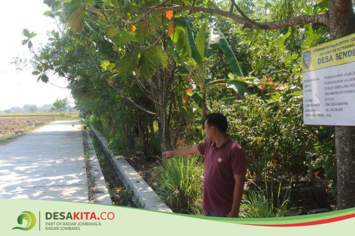 Desa Senden, Kecamatan Peterongan Jombang Bangun Jalan Beton, Tunjang Mobilitas dan Dongkrak Ekonomi Warga