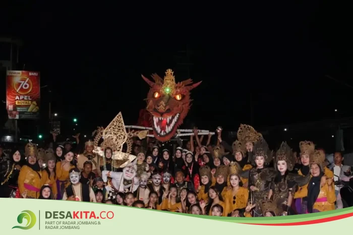 Meriah! Desa Tanggalrejo, Kecamatan Mojoagung Angkat Budaya Wayang Nusantara di Wirosobo Fest 2026